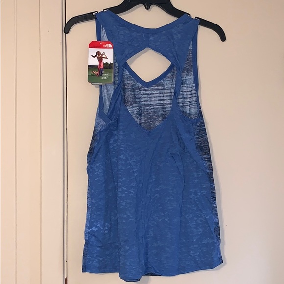 The North Face Kokomo Burnout Blue Tank Top NWT - Picture 5 of 6
